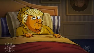 Watch Steve Bannon Comfort an Insecure Donald Trump With a Bedtime Story in Cartoon Clip (Video)