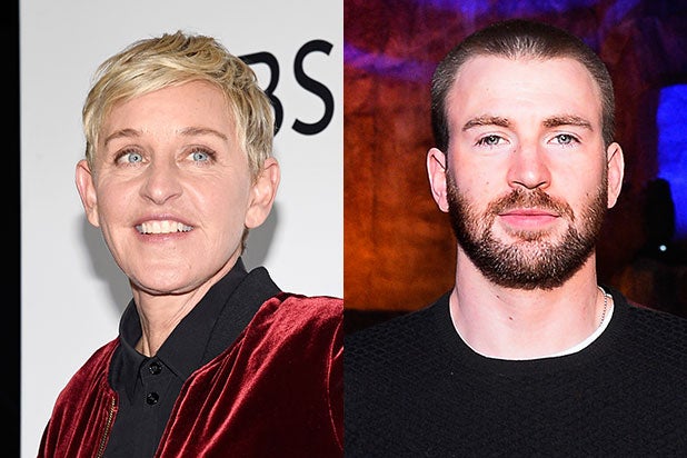 Ellen DeGeneres Chris Evans Transgender Bathroom Trump