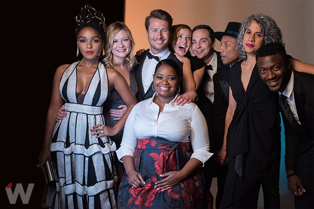 Janelle Monae, Kirsten Dunst, Glen Powell, Octavia Spencer, Jim Parsons, Pharell Williams, Aldis Hodge, Hidden Figures Janelle Monae, Kirsten Dunst, Glen Powell, Octavia Spencer, Jim Parsons, Pharell Williams, Aldis Hodge, Hidden Figures