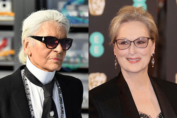 Karl Lagerfeld Meryl Streep Oscars