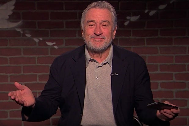 Robert De Niro Reads Mean Tweets Tells Fan To Eat S And Die Video
