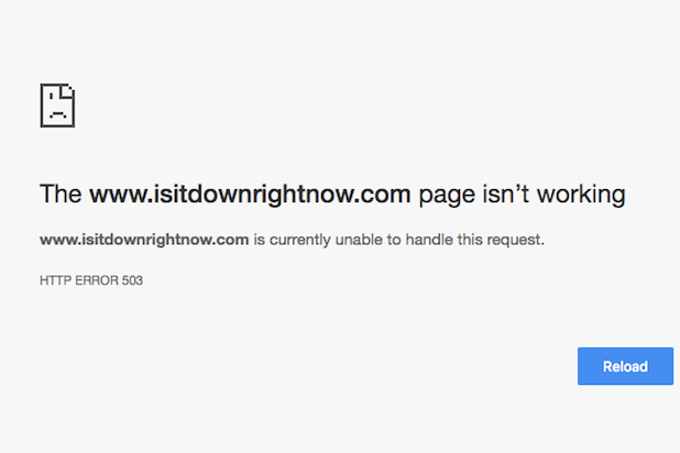 intenet outage isitdownrightnow.com
