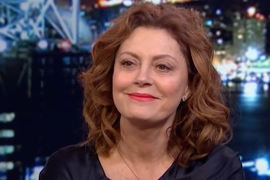 Susan Sarandon in NBCSN Booth for Rangers v Penguins Game Dubbed a ‘Dark Day in Hockey’