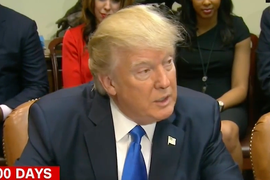 Trump Blasts CNN as ‘Fake News’ During Black History Month Event (Video)