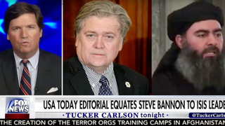 Tucker Carlson Lays Into USA Today Editor for Comparing Steve Bannon to ISIS (Video)