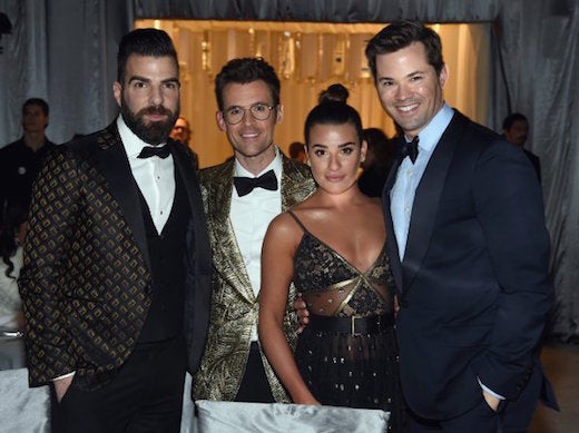 Zach Quinto, Brad Goreski, Lea Michele, Andrew Rannels