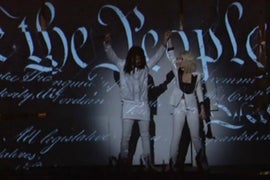 Grammys: Katy Perry Channels Hillary Clinton, Elizabeth Warren in Performance