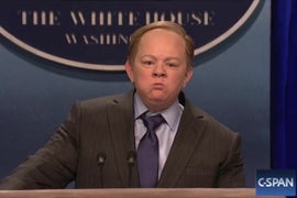 Melissa McCarthy as Sean Spicer on ‘SNL’: Watch Every Sketch (Videos)