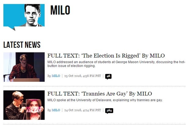 milo yiannopoulos timeline breitbart milo yiannopoulos timeline breitbart