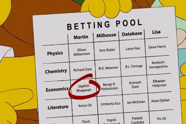 simpsons nobel prize