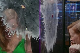 James Corden Just Fired Fruit From a Cannon at Lisa Kudrow, Jessica Chastain, Victoria Beckham (Video)