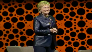 Hillary Clinton Defends April Ryan, Maxine Waters in Badass Leather Outfit (Video)