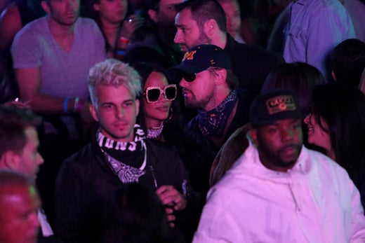 Rihanna Leonardo Dicaprio Neon Carnival 2017