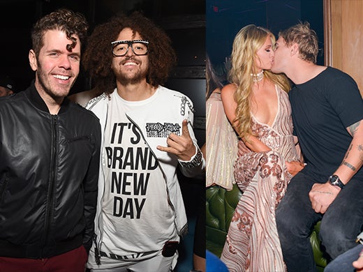 Perez Hilton, Red Foo, Paris Hilton Kissing Chris Zylka