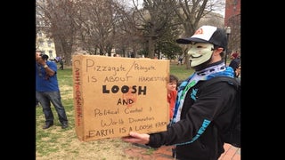 Pizzagate Rally Brings Out Steadfast – and Some Nutty – Fake News Believers