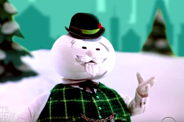 Colbert's 'Late Show' Murders Sam The Snowman in Blizzard-Mocking Cold Open Colbert's 'Late Show' Murders Sam The Snowman in Blizzard-Mocking Cold Open