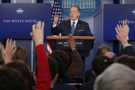 Media Mocks Sean Spicer’s Return to White House Press Briefing Room