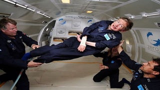 Watch Stephen Hawking on a Zero-Gravity Flight (Video)