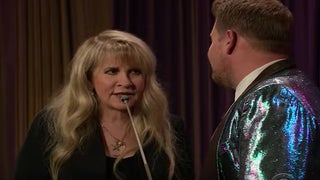 Watch Stevie Nicks Smash Herself in the Face With Twirling Baton (Video)