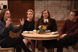 The Men of ‘SNL’ Mansplain Women’s Issues to Scarlett Johansson and Aidy Bryant (Video)