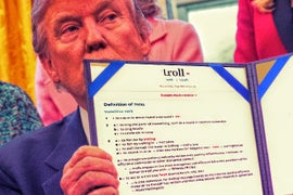 Merriam-Webster Dictionary Denies It’s Trolling Trump on Purpose (Exclusive)