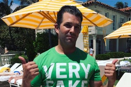Trump Jr’s ‘Fake News’ T-Shirt Gets the Photoshop Treatment: ‘Rich Dumb Ass’