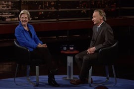 Elizabeth Warren Shoots Bill Maher Side-Eye When He Teases ‘They Don’t Like You, Pocahontas’