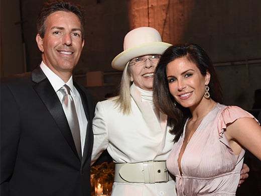 Wayne Pacelle, Diane Keaton, and HSUS' Tara Loller. (Michael Kovac/Getty Images)