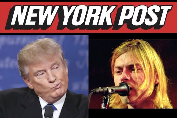 Donald Trump Curt Cobain New York Post