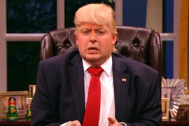 ‘Donald Trump’ Reflects on Why He Won’t Fire Sean Spicer on Inaugural ‘The President Show’ (Video)