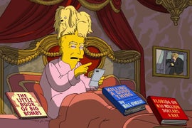 ‘The Simpsons’ Skewers Trump’s First 100 Days: ‘We’re 6.8 Percent of the Way Home’ (Video)