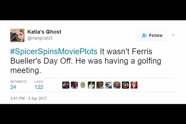 spicer spins movie plots ferris buellers day off golf meeting spicer spins movie plots ferris buellers day off golf meeting