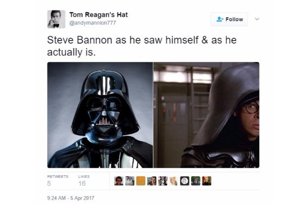 steve bannon nsc reaction darth vader dark helmet steve bannon nsc reaction darth vader dark helmet