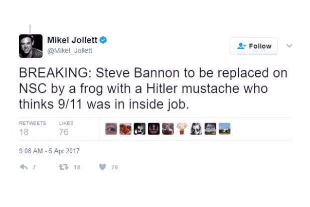 steve bannon nsc reaction jollett frog steve bannon nsc reaction jollett frog