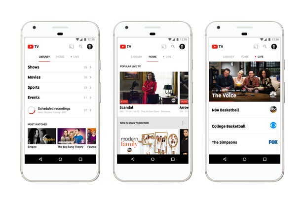 Youtube Tv Interface