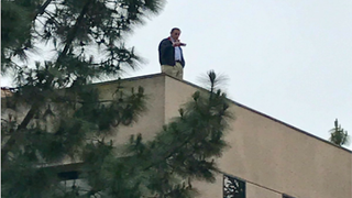 Republican Congressman Darrell Issa Retreats to Rooftop, Accused of Hiding From Protesters