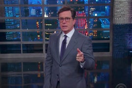 Stephen Colbert Mocks Trump Over ‘Alpha Male’ Behavior on Foreign Trip (Video)