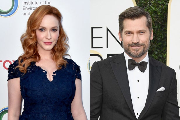Nicolaj Coster-Waldau and Christina Hendricks