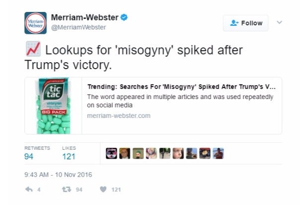 merriam-webster dictionary twitter trump corrections misogyny merriam-webster dictionary twitter trump corrections misogyny