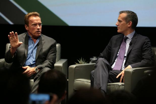 Arnold Schwarzenneger Eric Garcetti Climate Change