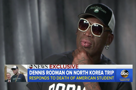 Dennis Rodman Defends North Korea, Takes Credit for Otto Warmbier’s Release (Video)