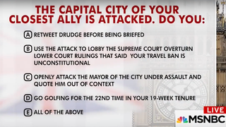 ‘Morning Joe’ Mocks Trump’s Reaction to London Attack With Damning Pop Quiz (Video)