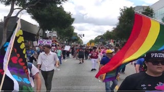 Los Angeles Gay Pride Parade Morphs into #ResistMarch
