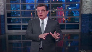 Stephen Colbert Returns From Russia With a Mock Apology for Trump (Video)