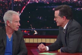 Stephen Colbert Calls John McEnroe Out on His Recent Serena Williams Comments (Video)