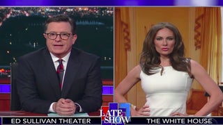 ‘Melania Trump’ Returns to ‘Late Show’ for First Time Since Awkward Election Night Special (Video)