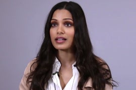 Freida Pinto Thinks ‘Guerrilla’ Creator ‘Deserves an Emmy for Everything’ (Exclusive Video)