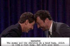 Tom Cruise Plays a Mummy With a Bad Case of the Hiccups in Jimmy Fallon’s ‘Kid Theater’ (Video)