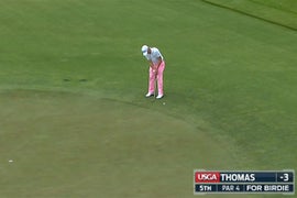 Watch Justin Thomas’ Ridiculous Miniature Golf Putt At The US Open (Video)