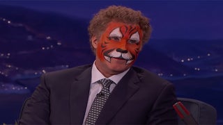 Will Ferrell Explains Why His Face Is Painted Like a Tiger on ‘Conan’ (Video)